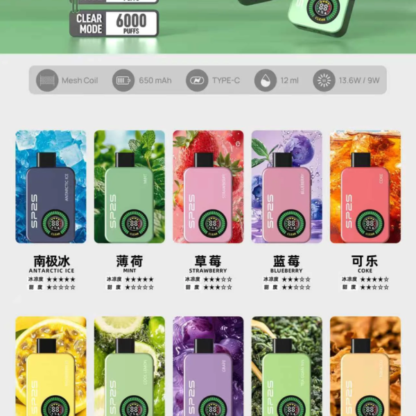 SP2S Apollo 12000口 多口味拋棄式電子煙 台灣現貨