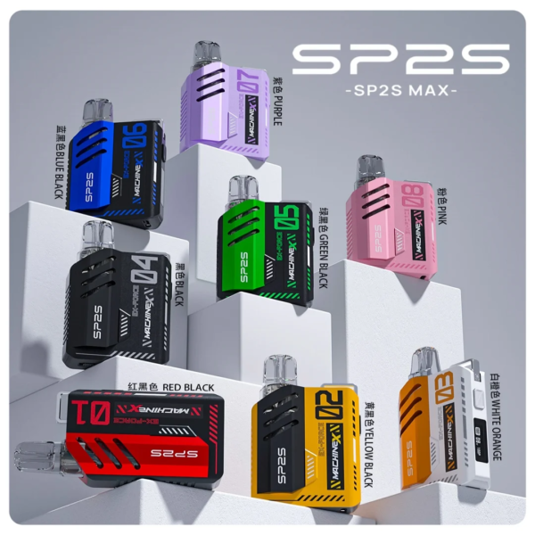 SP2S MAX 電子煙主機 全色系 藍黑/紫/綠黑/粉/紅黑/黃黑/白橙 台灣現貨